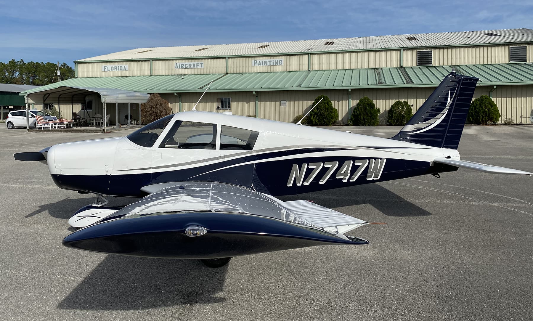 Premium aircraft with glossy finish